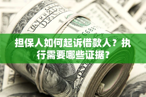 武汉担保人如何起诉借款人？执行需要哪些证据？