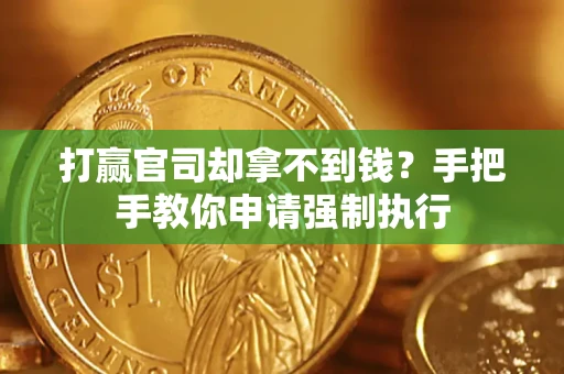 武汉打赢官司却拿不到钱？手把手教你申请强制执行