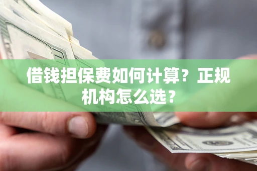 武汉借钱担保费如何计算？正规机构怎么选？