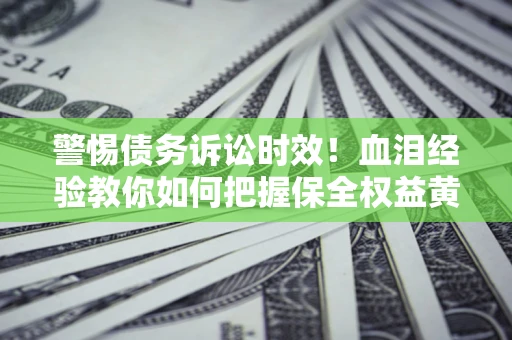武汉警惕债务诉讼时效！血泪经验教你如何把握保全权益黄金期