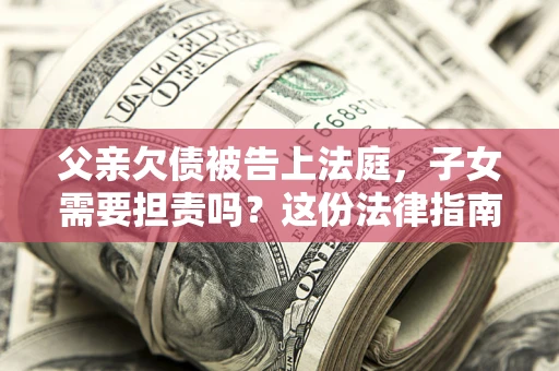武汉父亲欠债被告上法庭，子女需要担责吗？这份法律指南必须看完