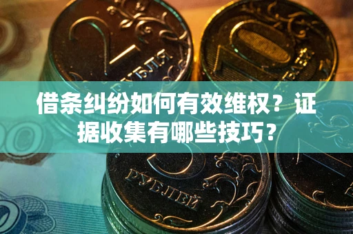 武汉借条纠纷如何有效维权？证据收集有哪些技巧？