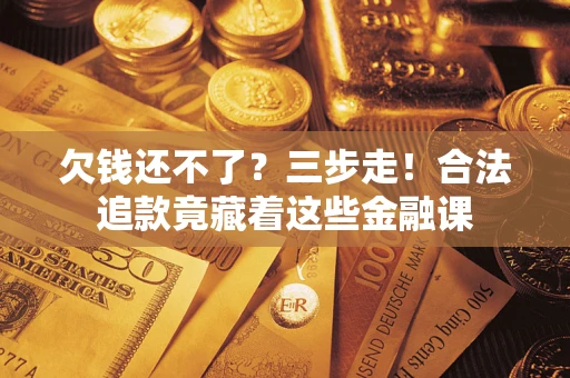 武汉欠钱还不了？三步走！合法追款竟藏着这些金融课
