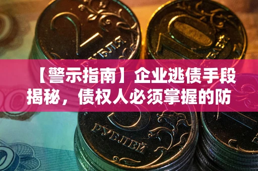 武汉【警示指南】企业逃债手段揭秘，债权人必须掌握的防坑宝典