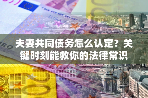武汉夫妻共同债务怎么认定？关键时刻能救你的法律常识