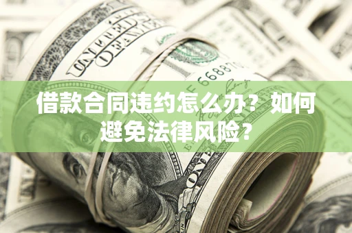 武汉借款合同违约怎么办？如何避免法律风险？